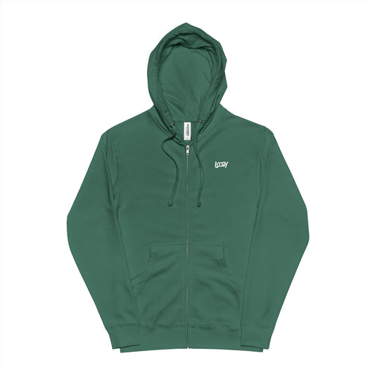 Unisex Fleece Zip Up Hoodie